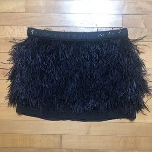 MICHAEL Michael Kors Skirts - MICHAEL Michael Kors Tiered Marabou Mini Skirt MICHAEL Michael Kors Skirts - MICHAEL Michael Kors Tiered Marabou Mini Skirt